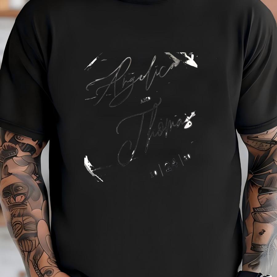 Custom Wedding Ers, Minimalist Wedding Decor, Personalized Clear Ers, Custom Wedding Keepsakes, Wedding Favors, Wedding Name Gifts T-shirt