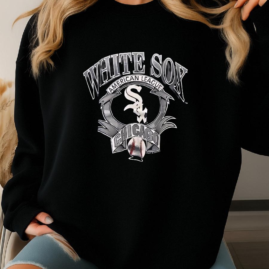 Vintage 90s White Sox Chicago Tshirt By Logo 7 Sweatshirt