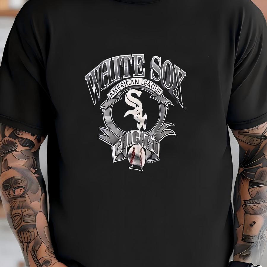 Vintage 90s White Sox Chicago Tshirt By Logo 7 T-shirt