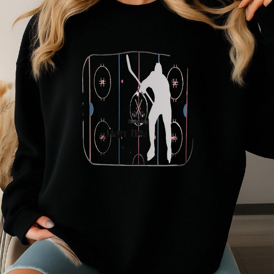 Hooded Sherpa Fce Blanket Hockey Personalized With Player Name, Team Logo, And Number | Hockey Gifts For Kids And Adults Sweatshirt