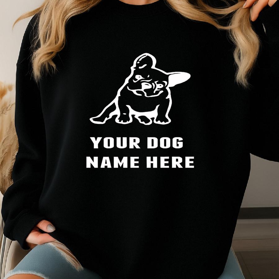 Frenchie Mom Shirt, Dog Mom Shirt With Dog Names, Personalized Dog Mom Shirt, French Bulldog Mom, Frenchie Mom Gifts, Custom Bulldog Mom Sweatshirt