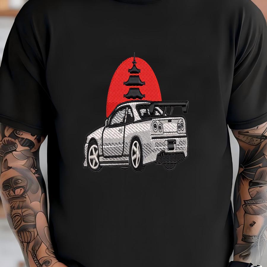 Japanese Sports Car Y Design: Car Pattern (digital Download) T-shirt