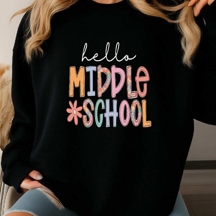 O Middle School Shirt, Middle School Teacher Shirt, Middle School Team T-shirt, Middle School T-shirt, Middle School Kids Shirt Sweatshirt