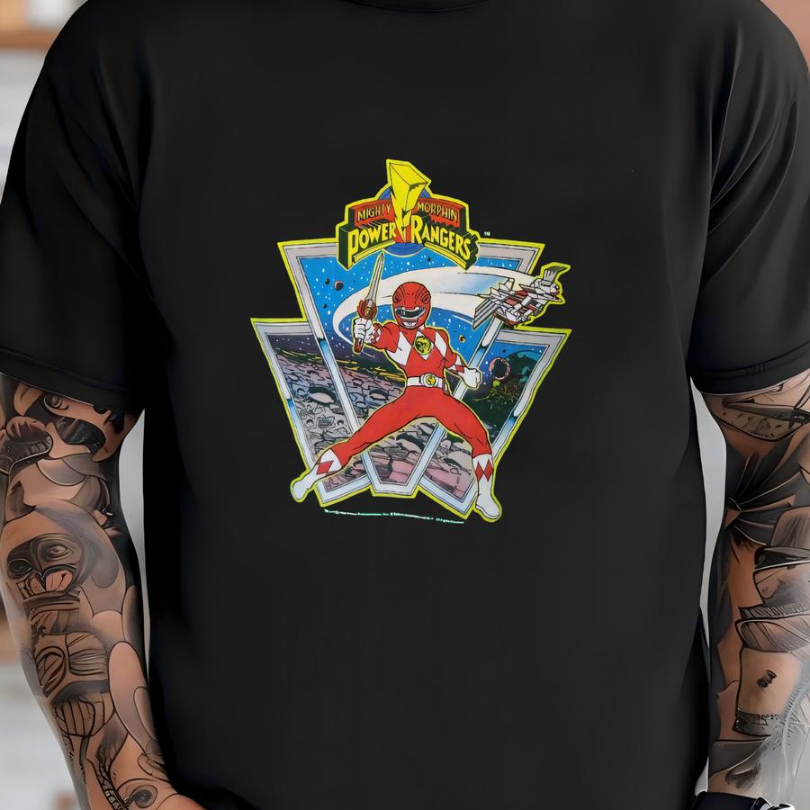 Vtg 1994 Green Mighty Morphin Power Rangers X-men Hoodie Youth 14-16 Rare Find T-shirt