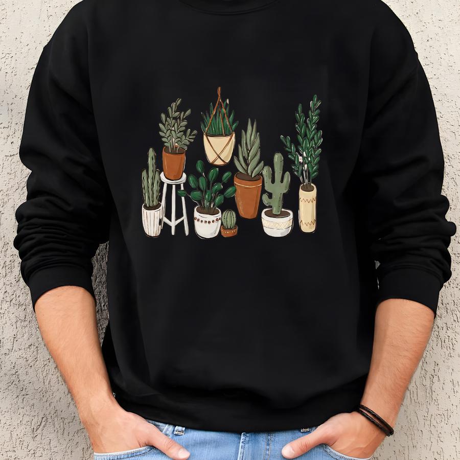Just One More Plant Sweatshirt, Cactus Shirt, Cactus Sweatshirt, Succulent Sweatshirt, Cactus Lover Shirt, Gardener Shirt,garden Lover, Sweatshirt
