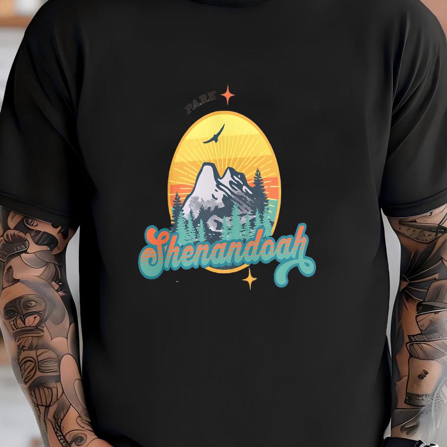 Shenandoah Sweatshirt, National Park Pullover, Virginia Sweater, Camping Crewneck, Vacation Jumper Travel Souvenir Oversized Outdoorsy Shirt T-shirt