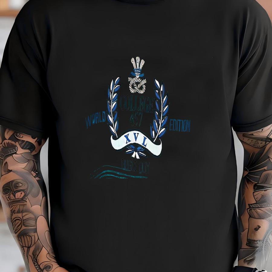 Vintage 90s Bugle Boy Striped Iou Style Sweatshirt - Sz Xl - Grunge Skater Indie T-shirt