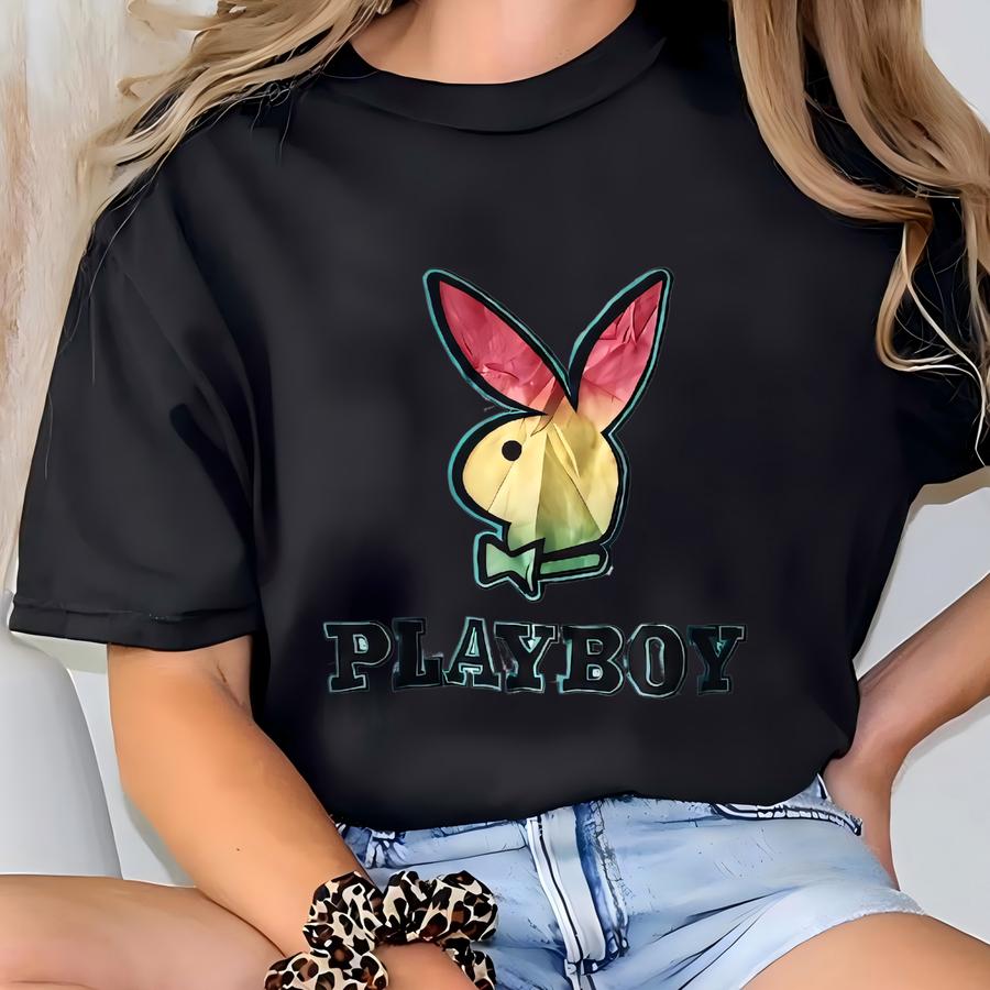 Vintage 90s Playboy Sweatshirt Playboy Crewneck Playboy Pullover Playboy Jumper Playboy Sweater Y Logo Gray Color Men’s M T-shirt