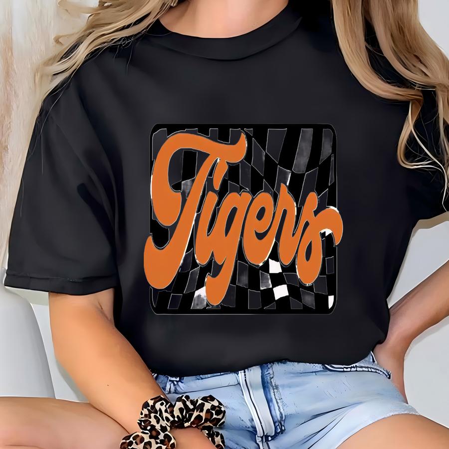 Tigers Team Mascot Shirt: Football Fan Tee T-shirt