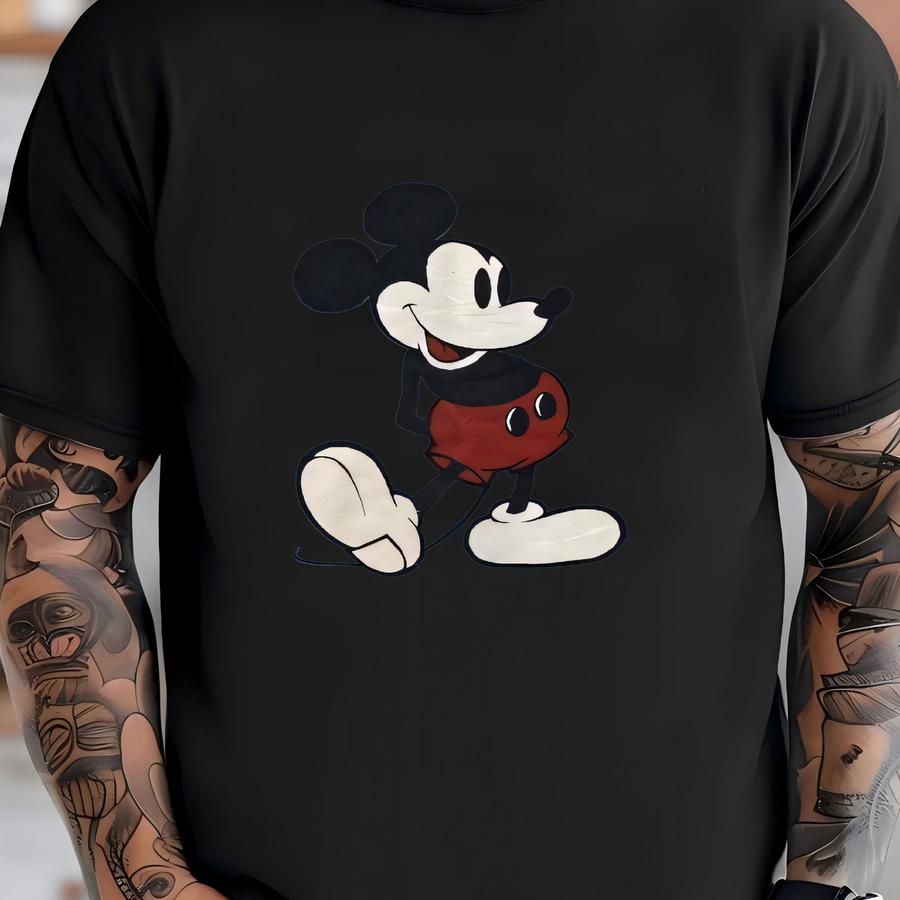 Vintage 70s Mouse Sweatshirt M Size Blue Colour T-shirt