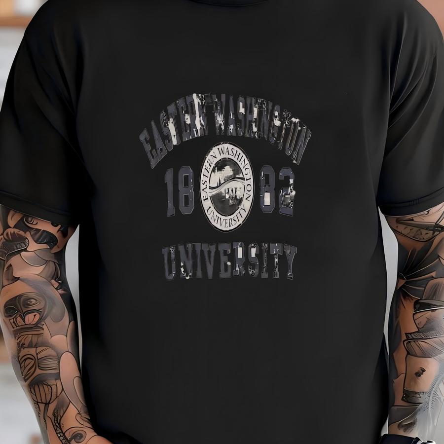 Vintage Eastern Washington University Sweatshirt Large Size Grey Colour T-shirt