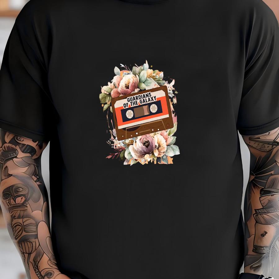 Floral Inspired Guardians Of The Galaxy Mixtape Shirt, Vintage Guardians Of The Galaxy Tee, Come And Get Your Love T-shirt