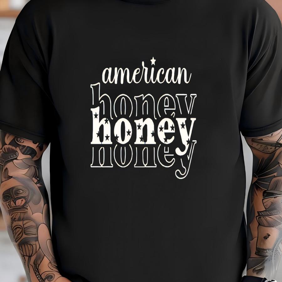 American Honey Shirt: 4th Of July Patriotic Tee T-shirt