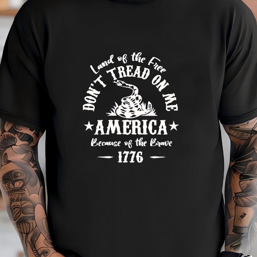 Don't Tread On Me Shirt: Patriotic Usa 4th Of July Tee T-shirt