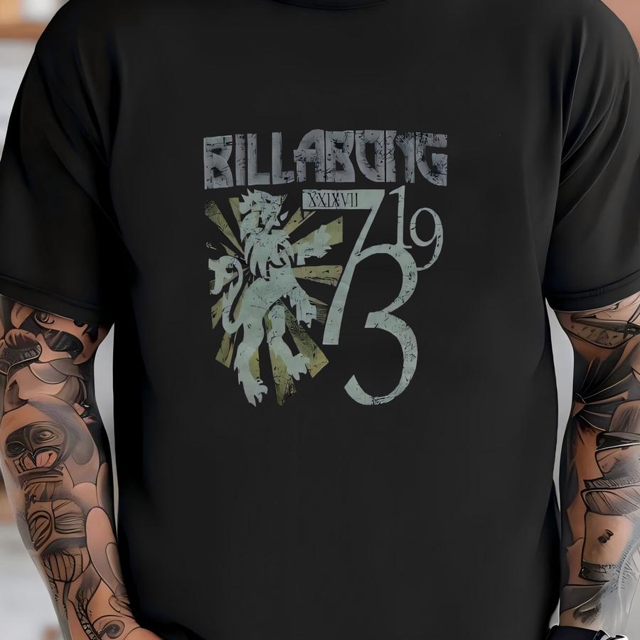 Vintage Billabong Surf Surfing Co Sweatshirts Medium Size Black Colour T-shirt