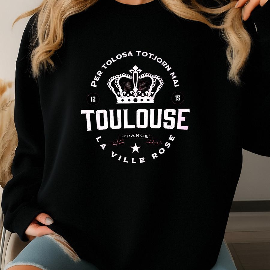Toulouse T-shirt The Pink City Occitanie Region Souvenir South France Gift For Her Him Unisex Tshirt Basilica Of Saint-sernin Haute Garonne Sweatshirt