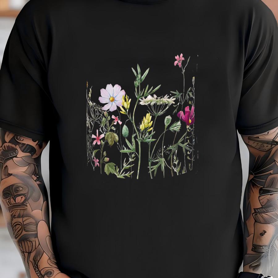 Wildflower Cottagecore Ceramic Coffee Mug - Floral Nature Tea Cup T-shirt