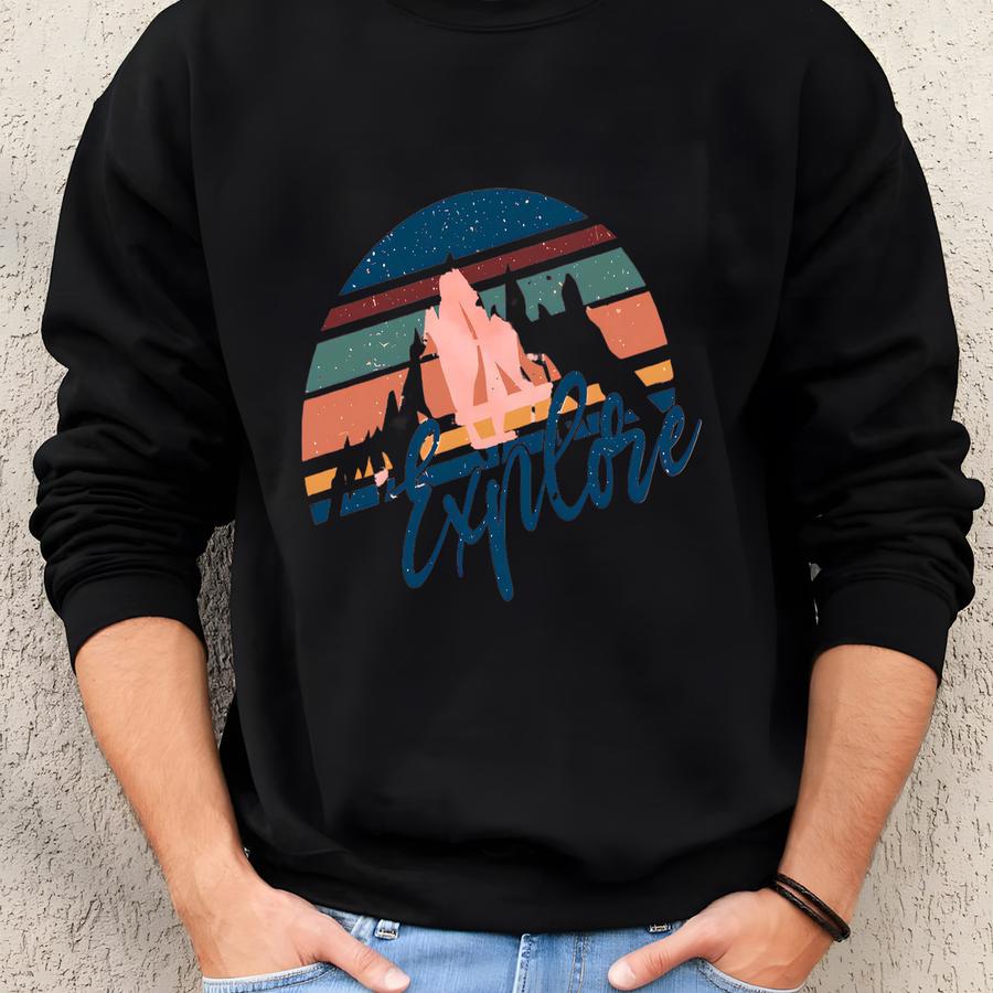 Explore More Shirt, Camping Shirt, Hiking Shirt, Nature Lover Shirt, Adventure Shirt, Adventurer Gift, Camper Shirt, Camping Tee Camper Gift Sweatshirt