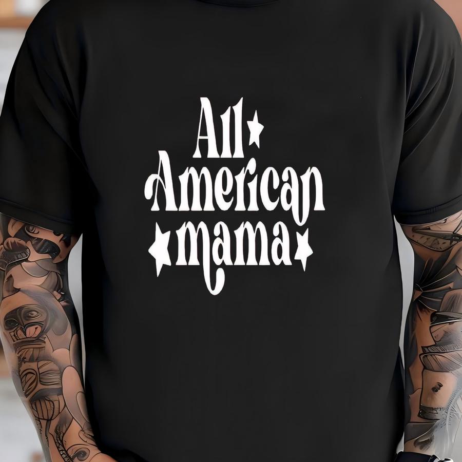 Mama Tank Top: 4th Of July Patriotic Mom Shirt T-shirt