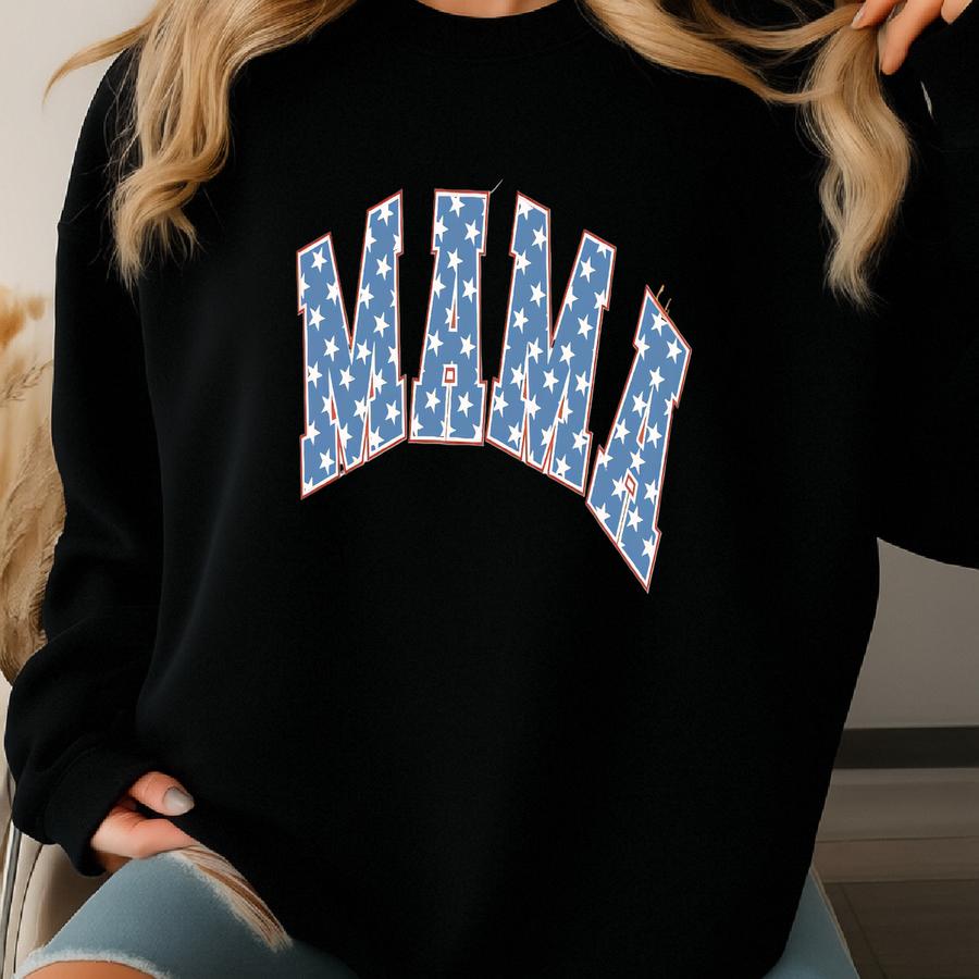 American Mama And Mimi Shirts, 4th Of July Shirt, Patriotic Mama Mini Shirts, 4th Of July Mama Mini Apparel, Usa Baby Mom Matching Shirts Sweatshirt