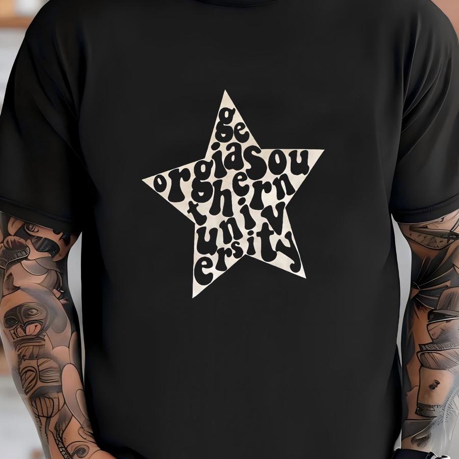 Ready To Ship / Long Sve Tshirt / Georgia Southern Star T-shirt