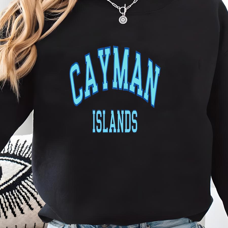 Cayman Islands Sweatshirt, Beach Vacation Crewneck, Island Vacation Sweater, Cayman Islands Shirt, Caymans Gift, Cruise Pullover Sweatshirt