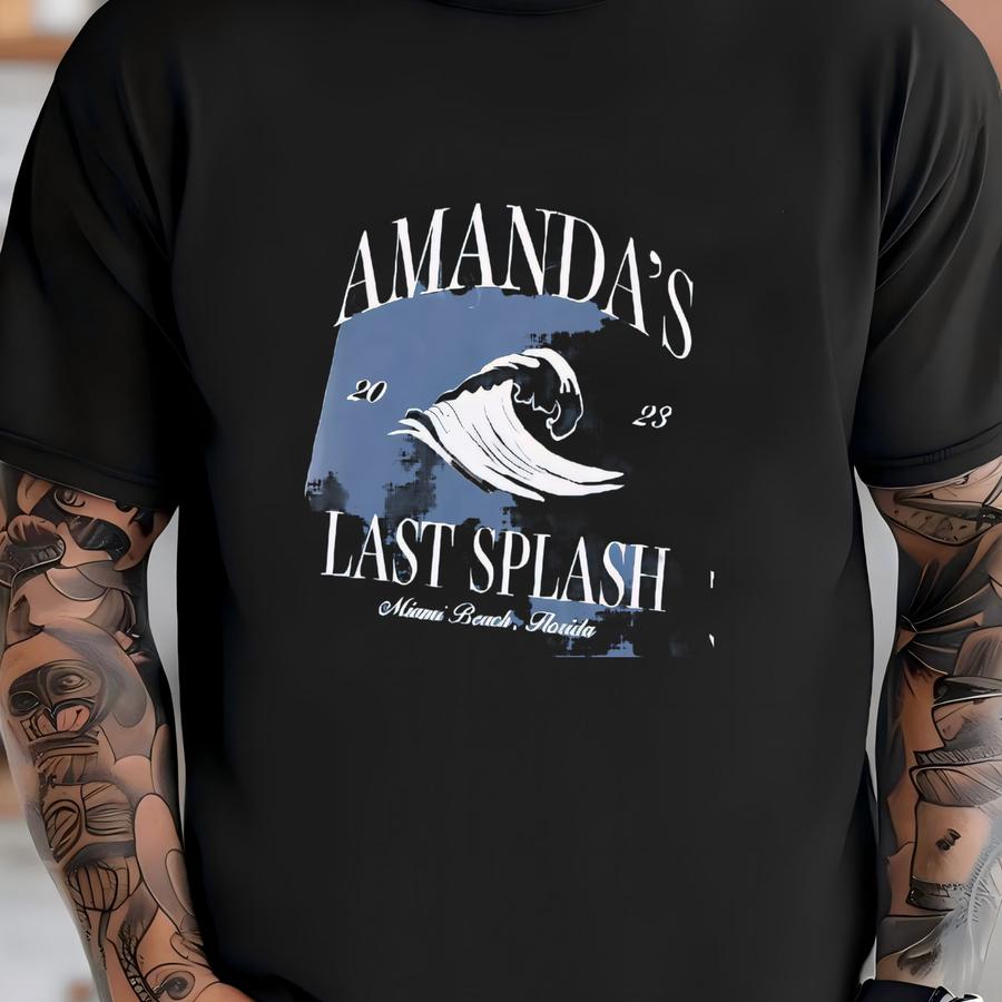 Custom Beach Bachelorette Shirts Bride's Last Splash Shirt Last Toast On The Shirts Tropical Bach Merch Logo Classy Bachelorette Gifts T-shirt