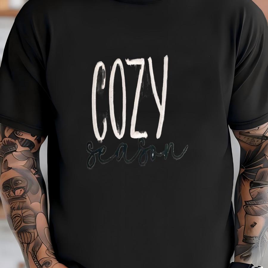 Fall Crewneck Sweatshirt, Cozy Season, Unisex Crewneck Sweatshirt, Custom Crewneck, Fall Sweater, Gildan Sand Sweatshirt T-shirt