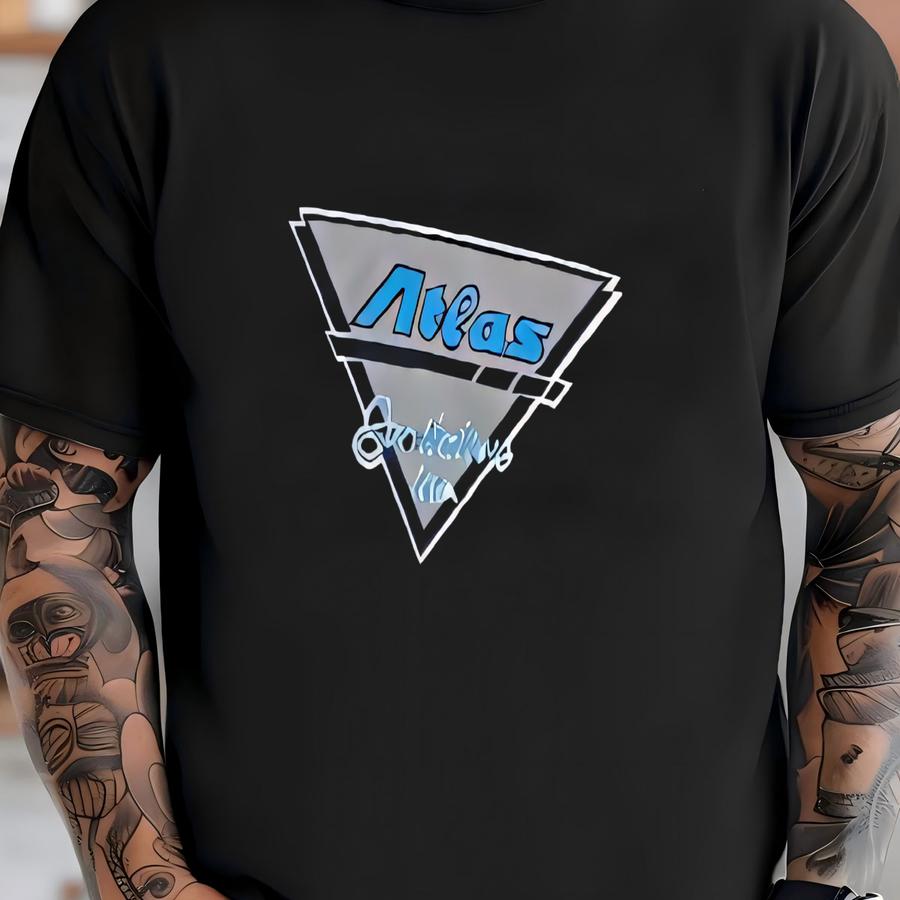 Vintage Atlas Sanitation Inc Truckers Container Services Sweatshirts Large Size Blue Colour T-shirt