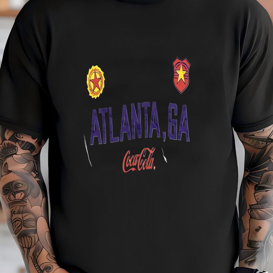 Vintage 90s Atlanta Ga Coca-cola Sweatshirt L Size T-shirt