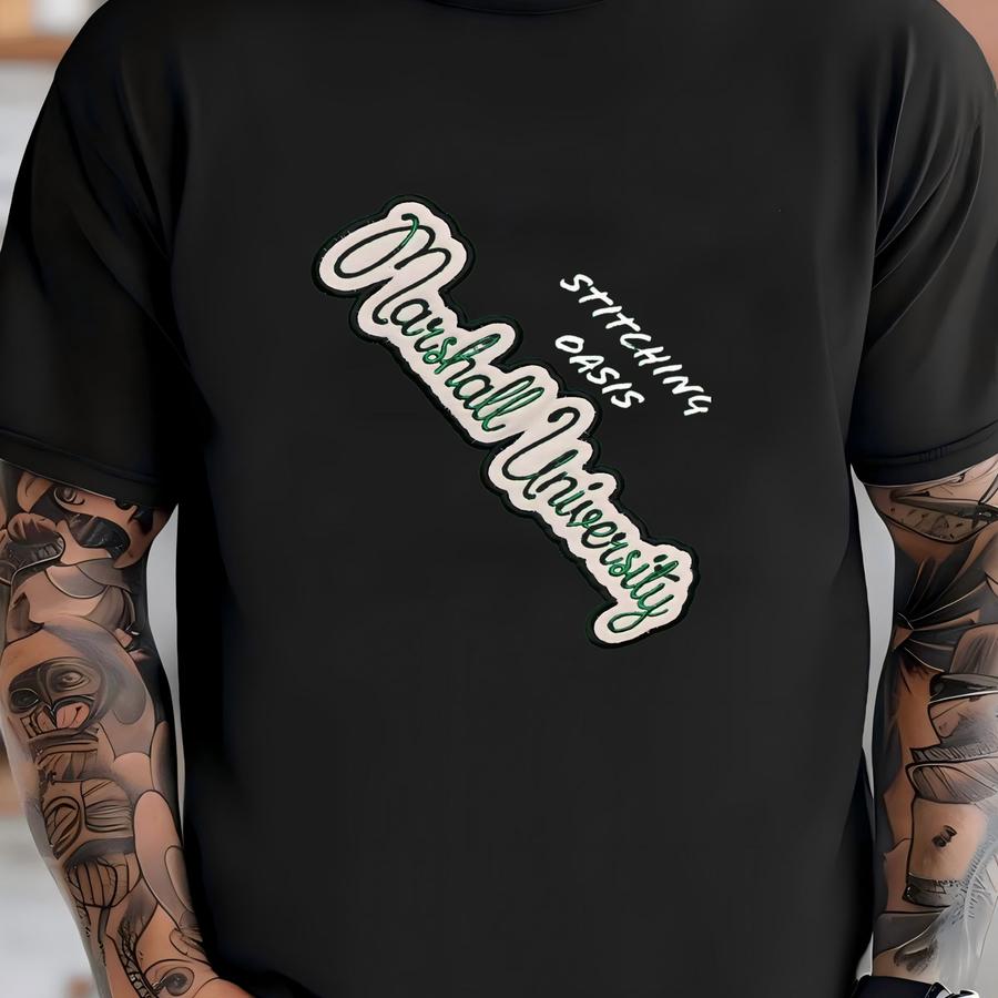 Marshall University Glitter Applique Tee, Marshall, Herd, Thundering Herd, College Shirt, College Gift, Women's Gift, Grad Gift,school Shirt T-shirt