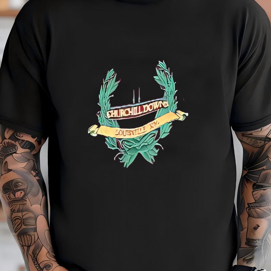 Vintage 80s 90s Churchill Downs Leather Wool Jacket Size Large Quality Quality Quality Made In Usa T-shirt