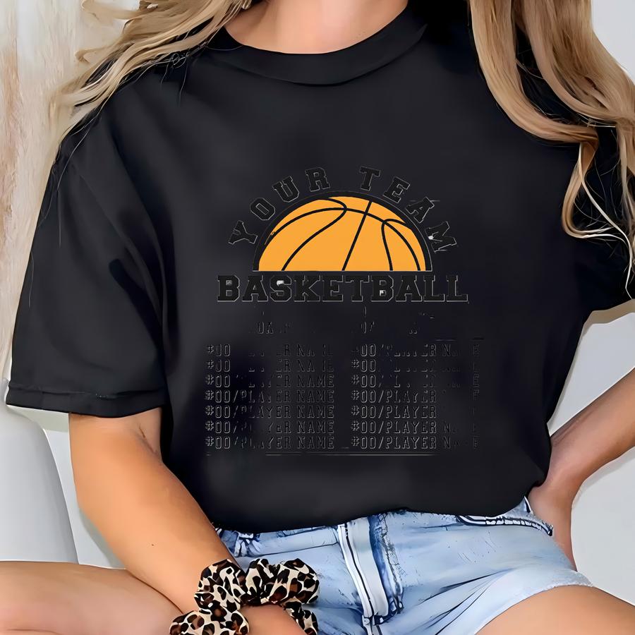 Basketball Player List Svg, Dxf, Jpg,png, Eps, Basketball Champion Svg, Basketball Svg, Basketball Team Cut File , Basketball Shirt T-shirt