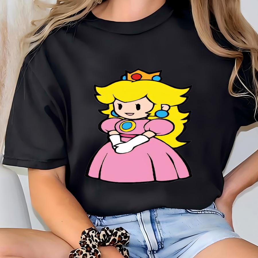 Princess Peach Shirt,feeling Peachy Shirt,super Mario Princess Peach Shirt,princess Peach,pink Princess,super Mario Shirt,mario Shirt T-shirt