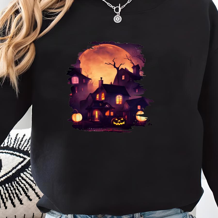 Halloween Sweatshirt, Haunted Halloween Night Themed Sweatshirt, Scary Halloween Party Tee, Spooky Season Sweatshirt, Scary Halloween Shirts Sweatshirt Halloween Sweatshirt, Haunted Halloween Night Themed Sweatshirt, Scary Halloween Party Tee, Spooky Season Sweatshirt, Scary Halloween Shirts Sweatshirt