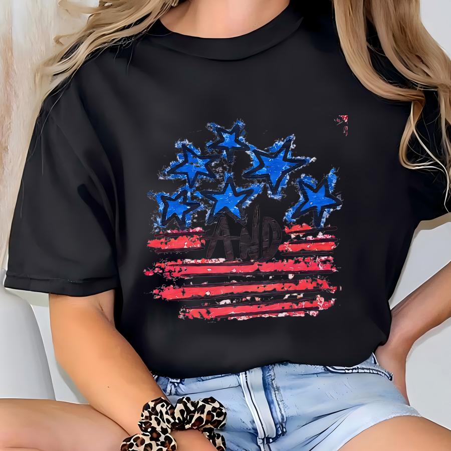 Bleached Stars And Stripes Toddler Shirt - Stars And Stripes - American Stars And Stripes Bleached Shirt - Fourth Of July Bleached Tee - Usa T-shirt