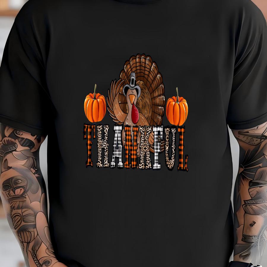 Thankful Thanksgiving Turkey Sweatshirt,thanksgiving Shirt,thankful Shirt,fall Shirt,o Pumpkin,family Matching Shirt,fall Sweatshirt T-shirt