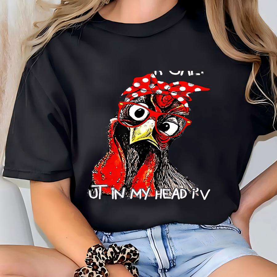 I May Look Calm Shirt, Sarcastic Chicken Shirt, Funny Chicken Owner Shirt, Farm Girl Tee, Chicken Mom Tee, Chicken Humor Shirt, Chicken Tee T-shirt