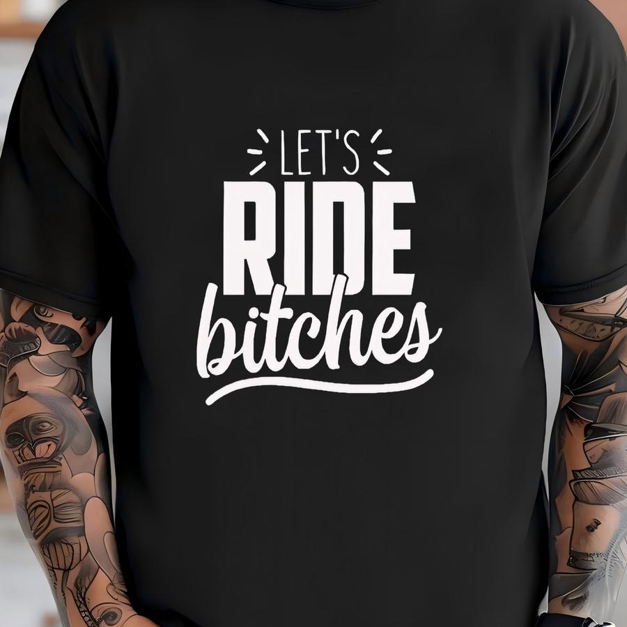 Let's Ride Es, Motorcycle Shirt, Bikers Wife, Biker Babe, Atv Riding, Biker Girl, Moto Girl, Funny Biker Tee, Dirt Bike, Road Trip T-shirt