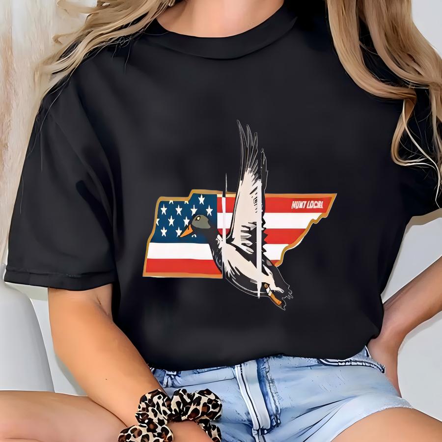 Tennessee - Usa Duck Hunting Hoodie, American Waterfowl Sweater, Men's, Hunting Sweatshirt Apparel, Gifts For Duck Hunters, Gift For Dad T-shirt