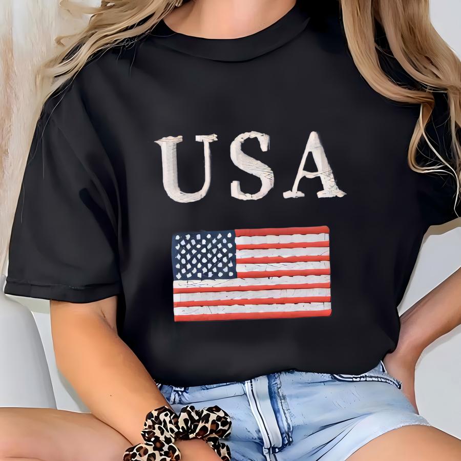 Us Flag Hoodie, Usa Flag Shirt, United States Of America Shirt, Custom 4th Of July Hoodie T-shirt