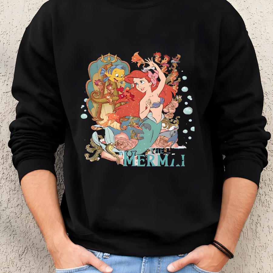 Vintage Little Mermaid Shirt, The Little Mermaid Shirt, Ariel Shirt, Mermaid Shirt, Princess Shirt, Princess Shirt, Tee Sweatshirt