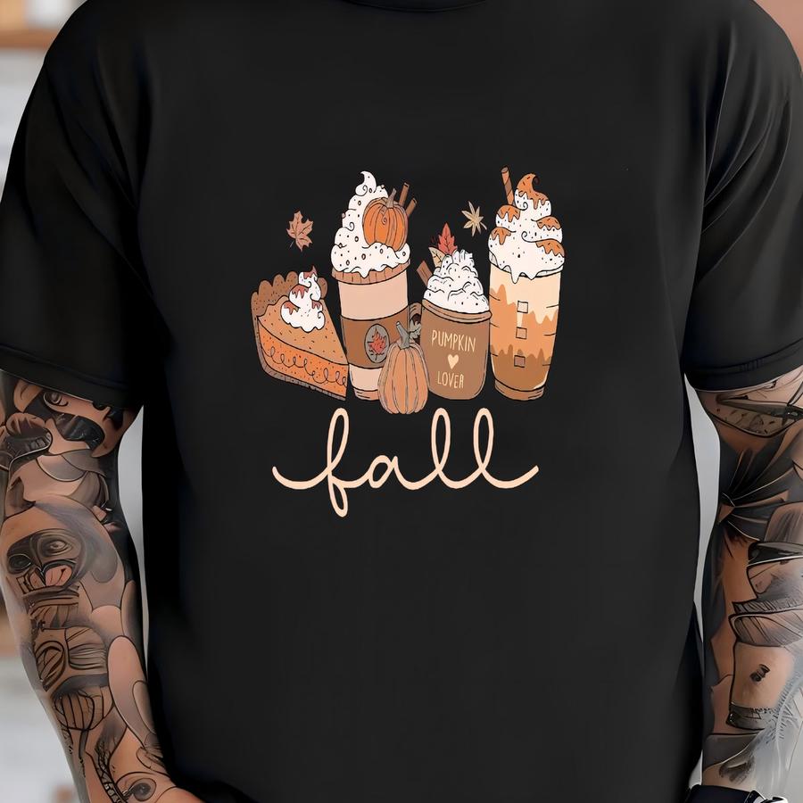 Fall Drinks Bella + Canvas Shirt: Pumpkin Spice Season Tee T-shirt