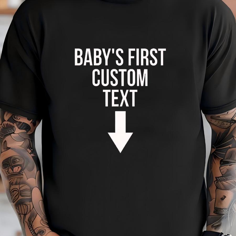 Baby's First Custom Shirt, Custom Pregnancy, Cute Mom, Pregnancy Announce, Pregnancy Gift, Baby Reveal, New Mom, Baby Custom Tee, Baby Bump T-shirt
