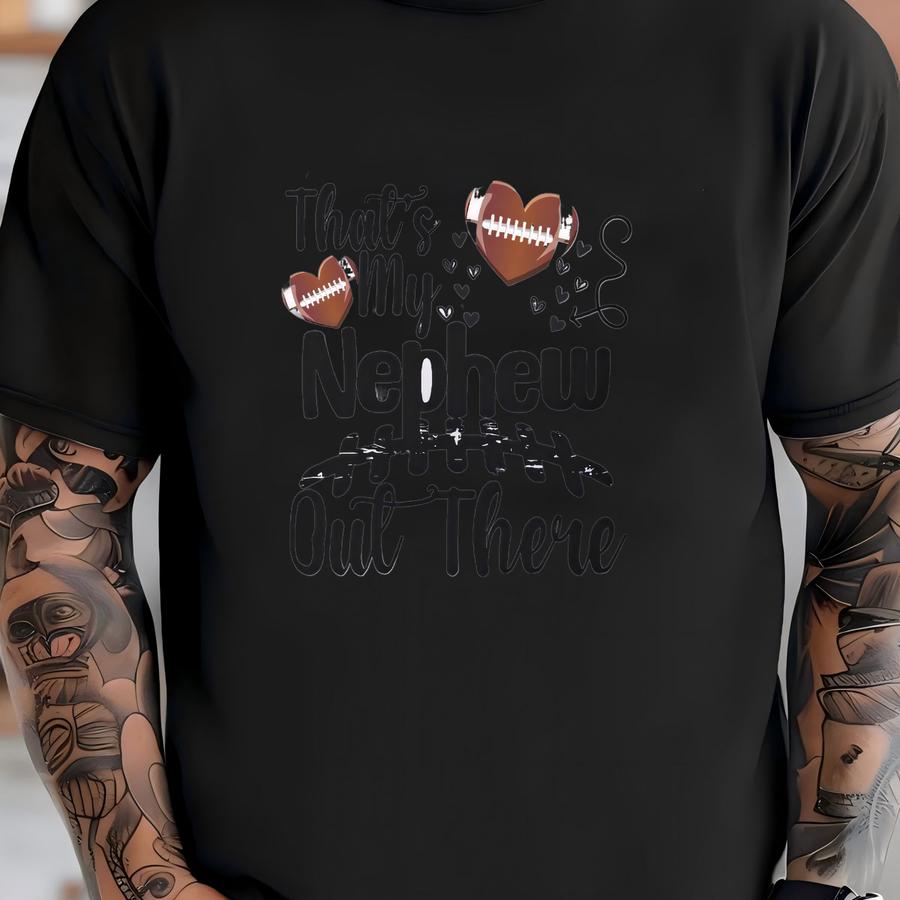 That's My Nephew Football Aunt Shirt Peewee Football Aunt Tee Game Day Tshirt Football Auntie Shirt Youth Football I'm Doing Aunt Hoodie T-shirt