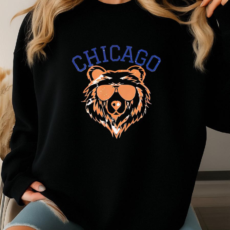Vintage Kid's Chicago Shirt, Retro Football Shirt, Kid's Shirt, Throwback Chicago Shirt, Chicago Fan Shirt, Chicago T-shirt, Gildan Shirt Sweatshirt