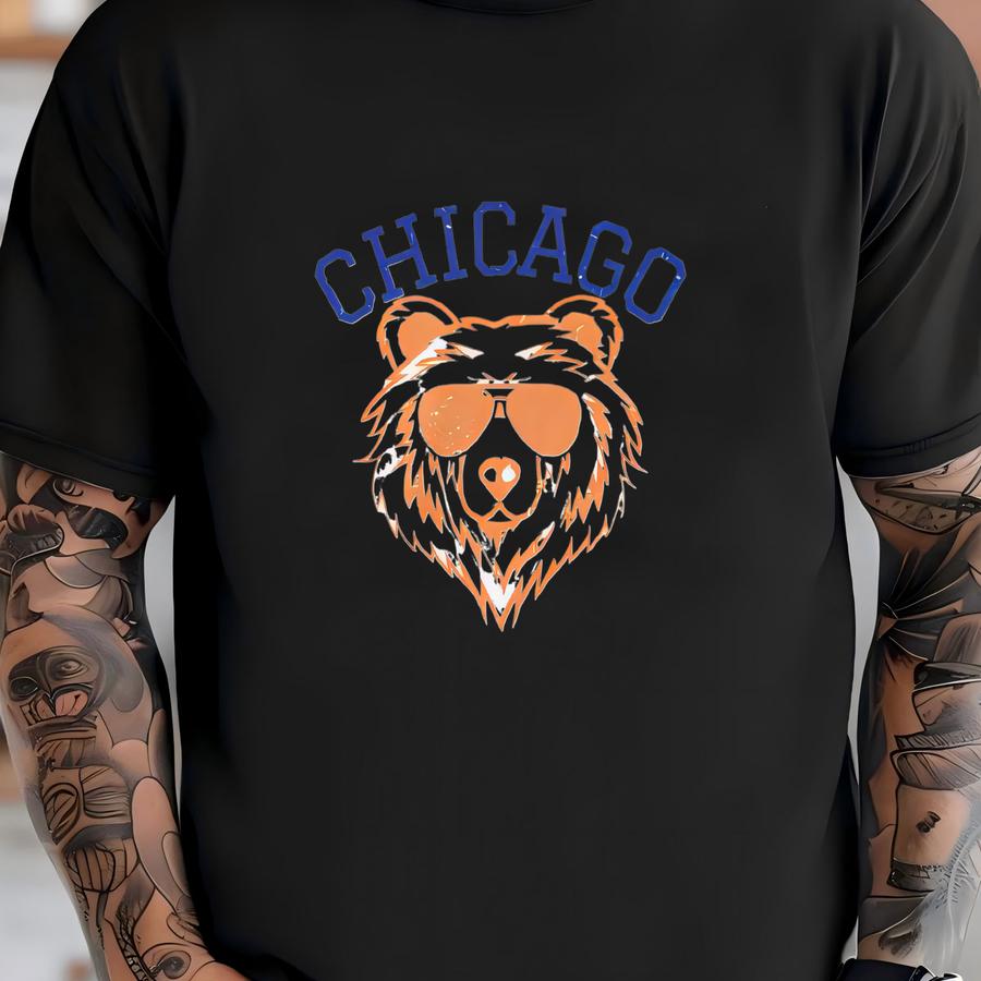 Vintage Kid's Chicago Shirt, Retro Football Shirt, Kid's Shirt, Throwback Chicago Shirt, Chicago Fan Shirt, Chicago Hoodie, Gildan Shirt T-shirt