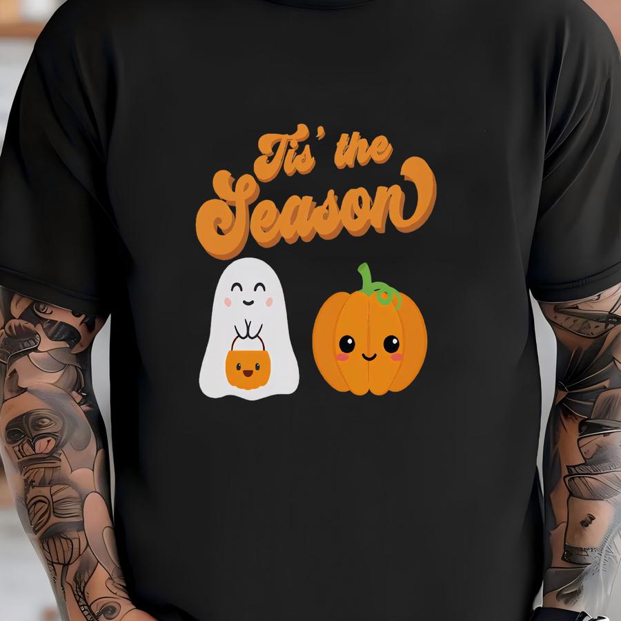 Tis The Season To Be Spooky Shirt, Ghost Tee, Spooky Shirt, Halloween Shirt, Halloween Party Shirt, Funny Halloween Tee, Gift For Halloween T-shirt