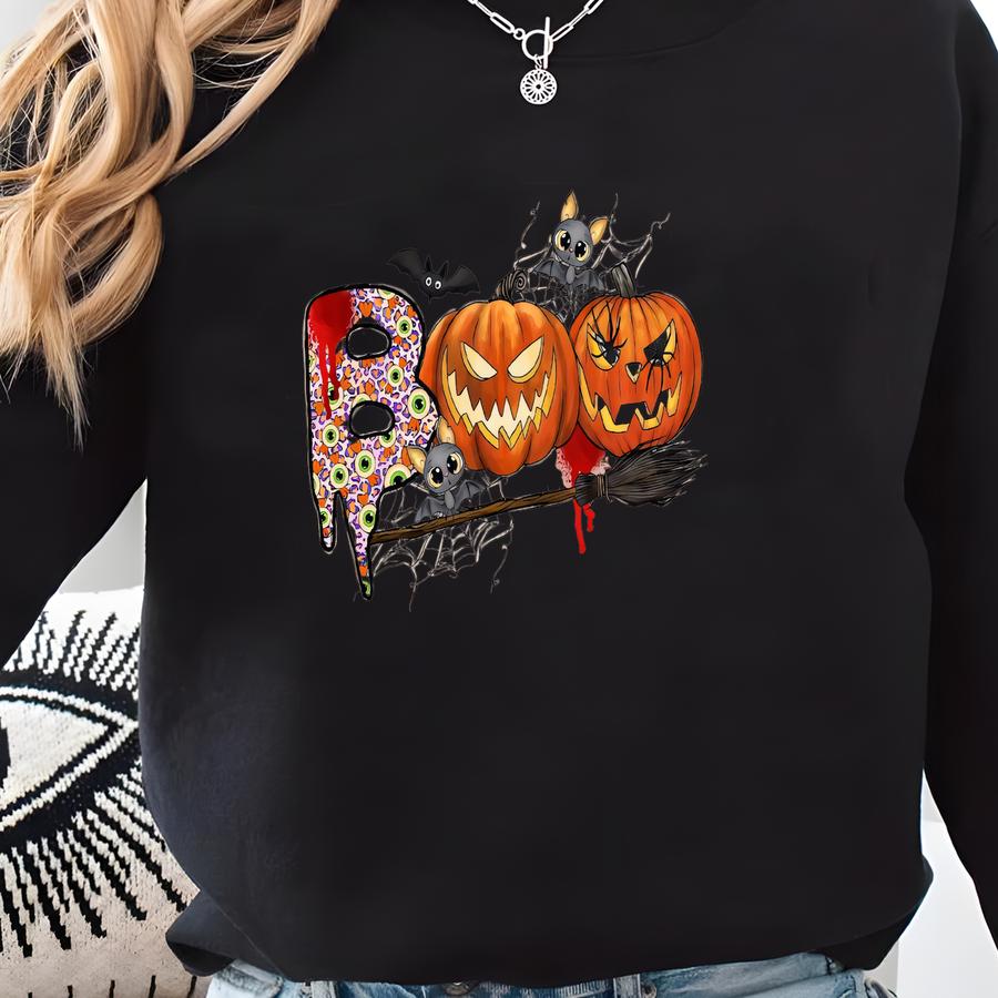 Halloween Boo Shirt, Trick Or Treat Shirt, Halloween Shirt, Happy Halloween, Spooky Season Shirt, Witch Shirt, Halloween Gift Sweatshirt