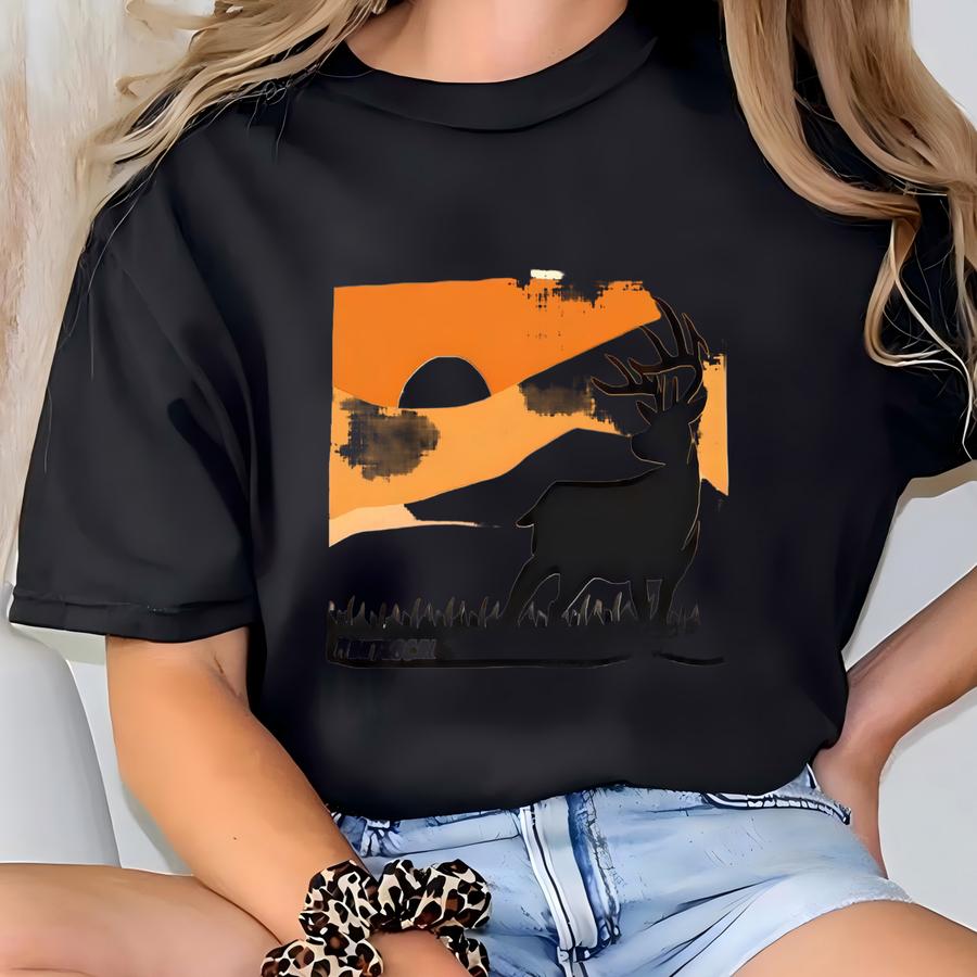 Colorado - Sunset Deer Hunting Shirt, Men's Whitetail Buck Apparel, Women's Hunting Tshirt, Gifts For Hunters, T-shirt